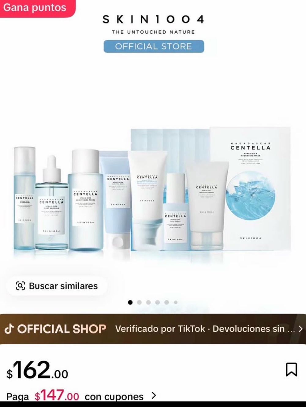 Centella Women Skincare Set – Light Blue